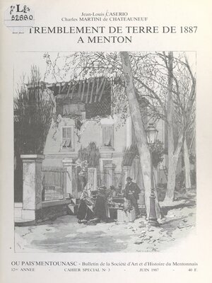 cover image of Le tremblement de terre de 1887 à Menton